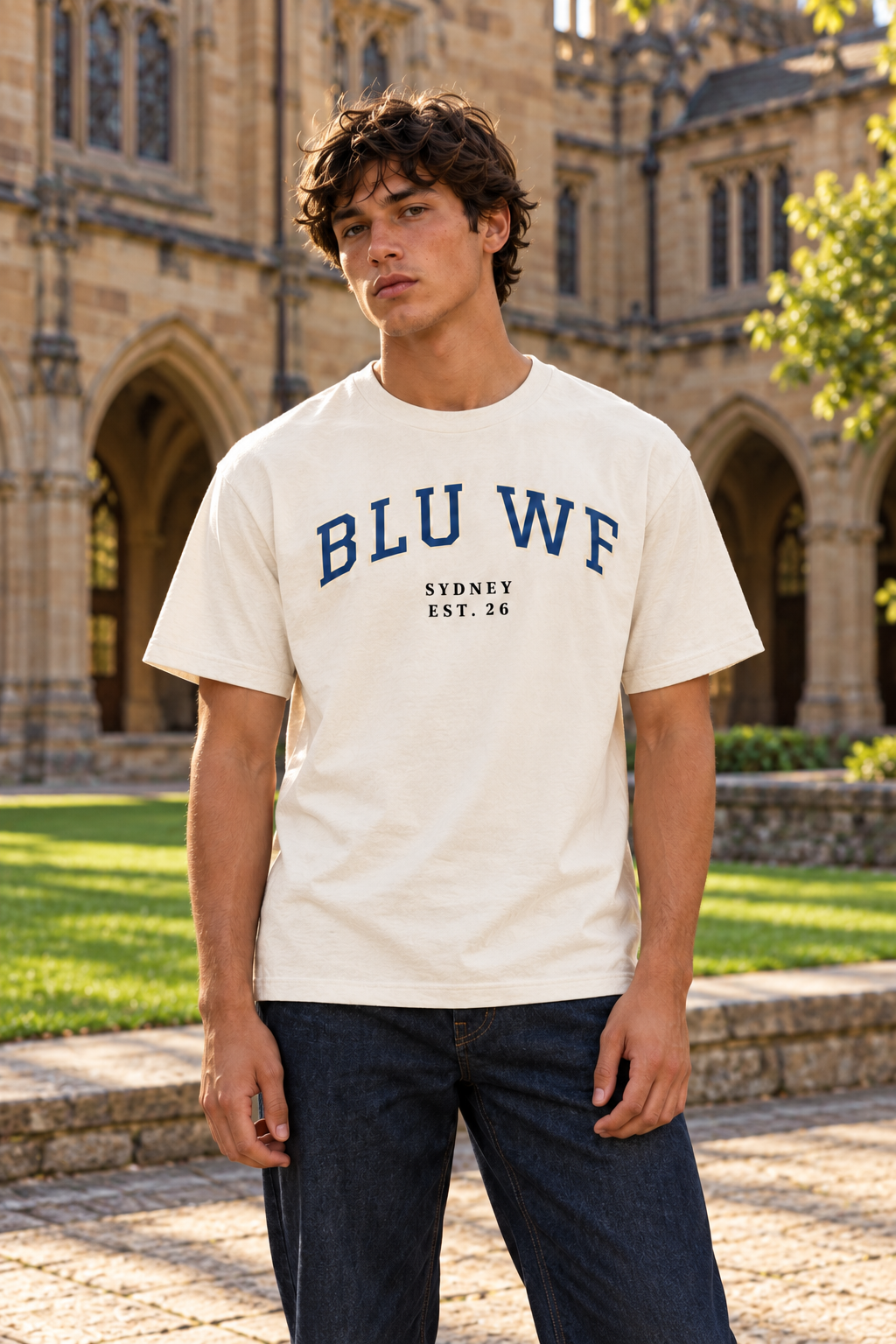 Blue Wolf ‘Collegiate' Collection – Heavyweight Tee