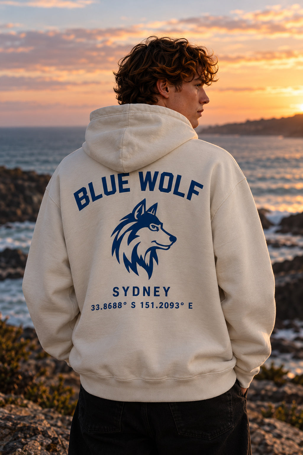 Blue Wolf Signature 'Sydney' Premium Faded Hoodie