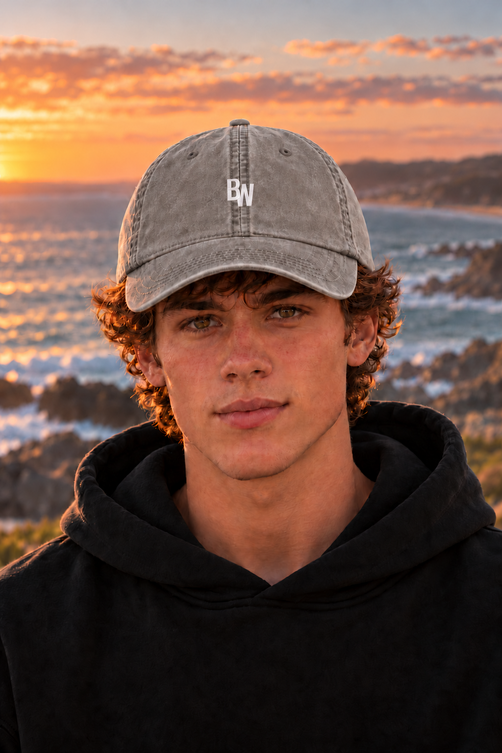 Blue Wolf Signature – 'BW' Faded Cap