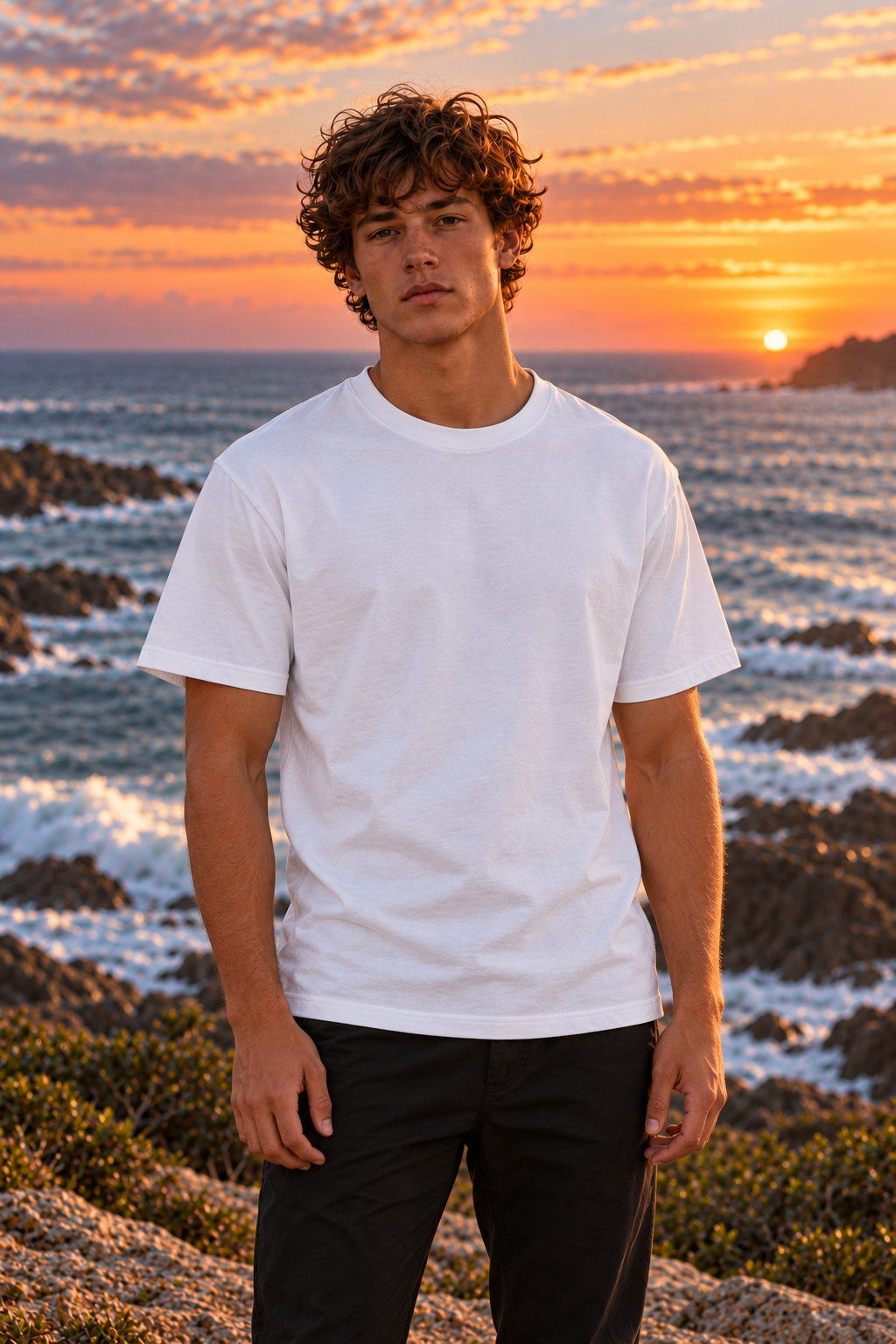 Blue Wolf Signature 'Good Mates' Premium Organic Tee (Blue Coast)