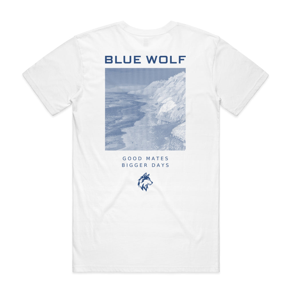 Blue Wolf Signature 'Good Mates' Premium Organic Tee (Blue Coast)